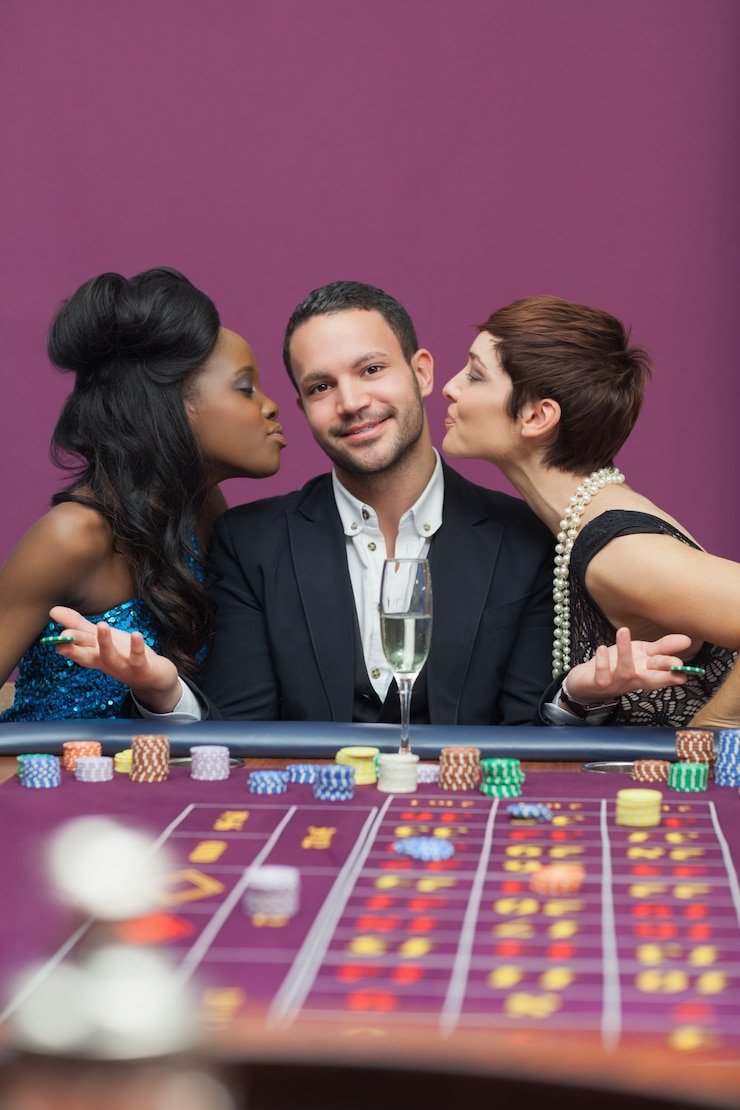 Studio live dealer di paris bola dengan setup multi-kamera profesional untuk permainan blackjack, roulette, dan baccarat